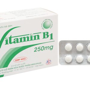 Vitamin B1 Mekophar 250mg trị các bệnh thiếu vitamin B1 (10 vỉ x 10 viên)