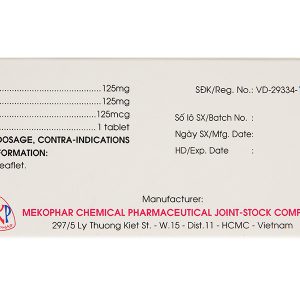 Vitamin B1-B6-B12 Mekophar trị rối loạn thần kinh, đau nhức (10 vỉ x 10 viên)