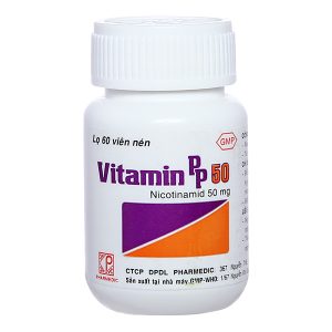 Vitamin PP 50 Pharmedic ngăn ngừa thiếu nicotinamide lọ 60 viên