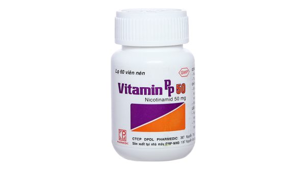 Vitamin PP 50 Pharmedic ngăn ngừa thiếu nicotinamide lọ 60 viên