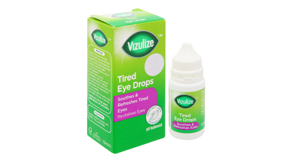 Dung dịch nhỏ mắt Vizulize Tired giúp làm dịu và phục hồi mắt mệt mỏi chai 15ml