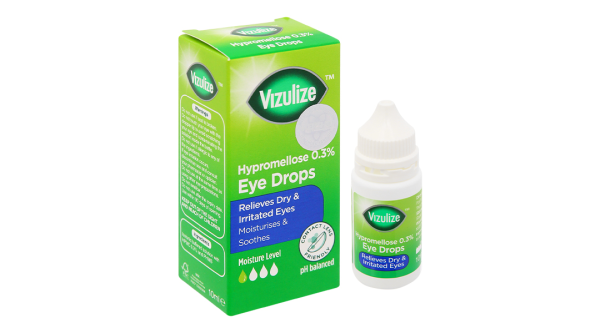 Nước mắt nhân tạo Vizulize Hypromellose 0.3% giảm cảm giác khô, kích ứng mắt chai 10ml
