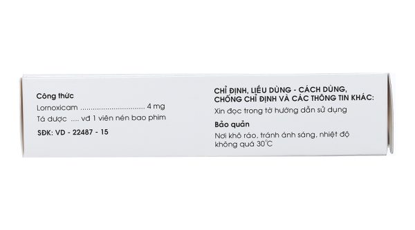 Vocfor 4mg giảm đau, kháng viêm xương khớp (3 vỉ x 10 viên)