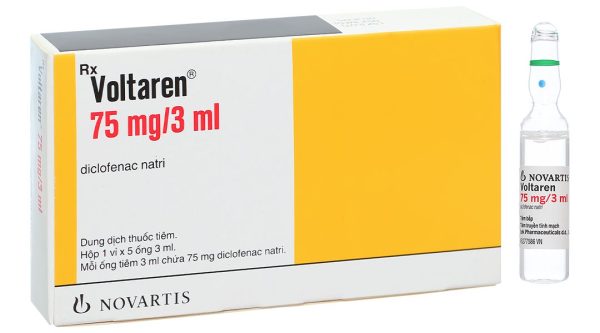 Dung dịch tiêm Voltaren 75mg/3ml trị đợt cấp viêm và thoái hóa khớp (5 ống x 3ml)