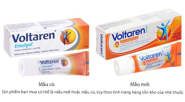 Gel bôi Voltaren Emulgel 1% giảm đau, kháng viêm xương khớp tuýp 20g