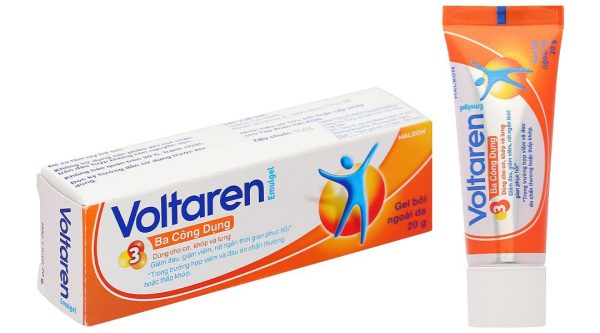 Gel bôi Voltaren Emulgel 1% giảm đau, kháng viêm xương khớp tuýp 20g