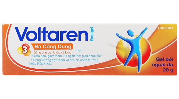 Gel bôi Voltaren Emulgel 1% giảm đau, kháng viêm xương khớp tuýp 20g