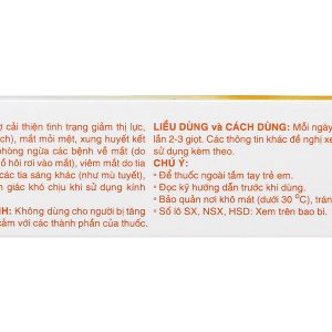 Dung dịch nhỏ mắt V.Rohto Vitamin cải thiện tình trạng giảm thị lực lọ 13ml