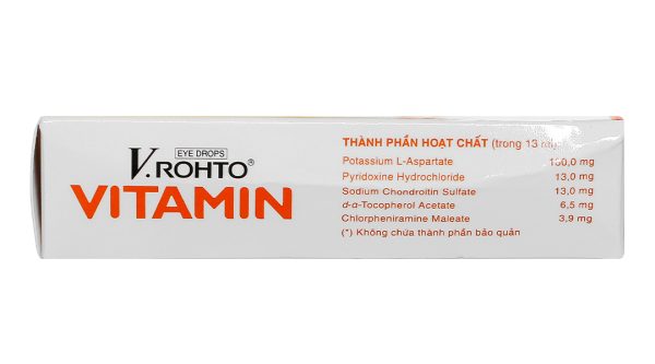 Dung dịch nhỏ mắt V.Rohto Vitamin cải thiện tình trạng giảm thị lực lọ 13ml