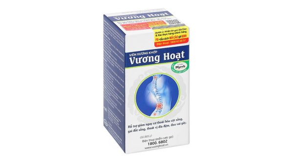 Vương Hoạt giảm nguy cơ thoái hóa cột sống, đau vai gáy hộp 80 viên