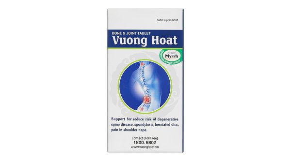 Vương Hoạt giảm nguy cơ thoái hóa cột sống, đau vai gáy hộp 80 viên
