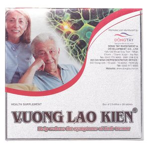 Vương Lão Kiện hỗ trợ giảm triệu chứng run chân tay hộp 2 chai x 90 viên