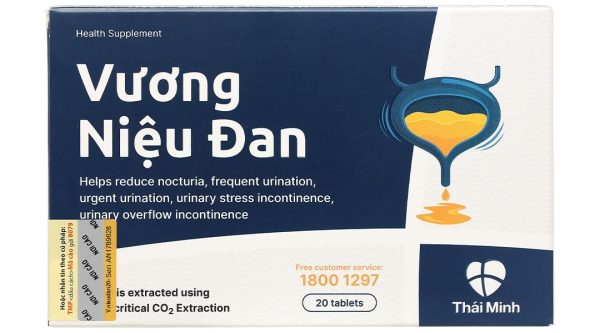 Vương Niệu Đan giảm kích thích bàng quang, giảm tiểu đêm hộp 20 viên