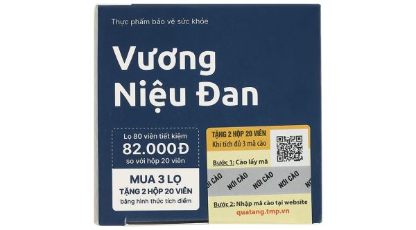 Vương Niệu Đan giảm kích thích bàng quang, giảm tiểu đêm lọ 80 viên
