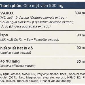 Vương Niệu Đan giảm kích thích bàng quang, giảm tiểu đêm lọ 80 viên