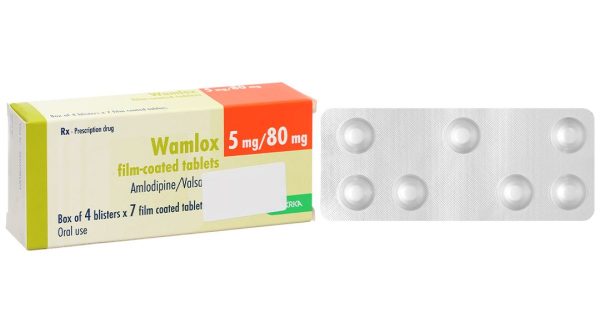 Wamlox 5mg/80mg trị tăng huyết áp vô căn (4 vỉ x 7 viên)
