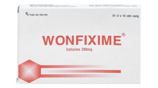Wonfixime 200mg trị nhiễm khuẩn (1 vỉ x 10 viên)
