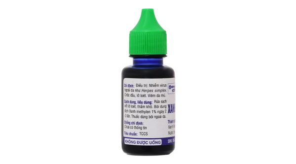 Dung dịch Xanh Methylen 1% HDpharma trị lở loét, viêm da mủ chai 20ml
