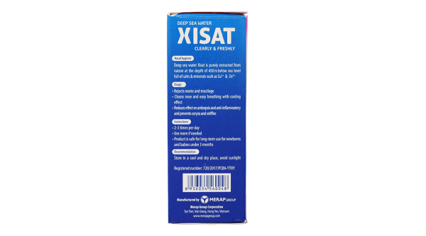 Dung dịch nhỏ mũi Xisat giúp thông mũi cho bé chai 15ml