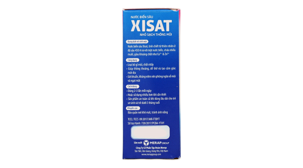 Dung dịch nhỏ mũi Xisat giúp thông mũi cho bé chai 15ml