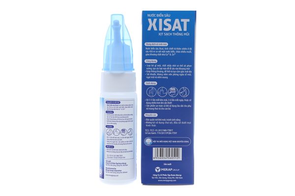 Dung dịch xịt mũi Xisat Hằng Ngày giúp sát khuẩn, kháng viêm chai 75ml