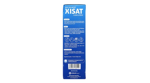 Dung dịch xịt mũi Xisat Hằng Ngày giúp sát khuẩn, kháng viêm chai 75ml
