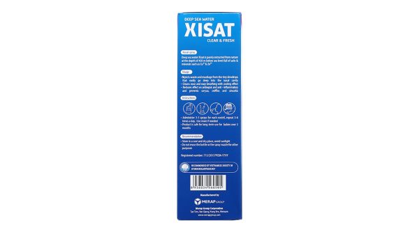 Dung dịch xịt mũi Xisat Trẻ Em giảm nghẹt mũi chai 75ml