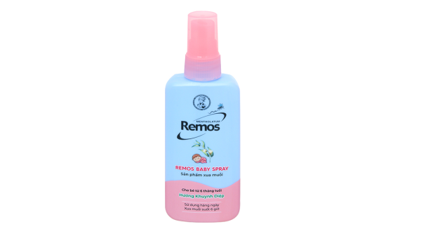 Xịt chống muỗi Remos Baby Spray hương khuynh diệp cho bé chai 70ml