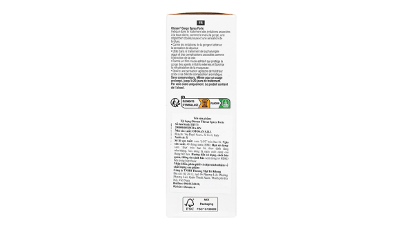 Xịt họng Otosan Throat Spray Forte giảm đau họng, rát họng lọ 30ml