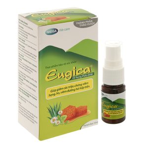 Xịt họng thảo dược Eugica hỗ trợ giảm ho, đau rát họng chai 10ml