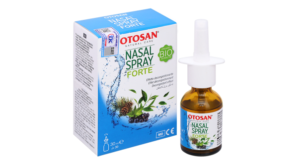 Dung dịch xịt mũi Otosan Nasal Spray Forte hỗ trợ giảm viêm mũi, viêm xoang lọ 30ml