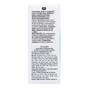 Dung dịch xịt mũi Otosan Nasal Spray Forte hỗ trợ giảm viêm mũi, viêm xoang lọ 30ml