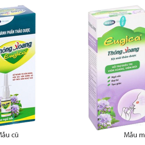 Dung dịch xịt mũi Thông Xoang Eugica hỗ trợ giảm các bệnh lý hô hấp chai 15ml