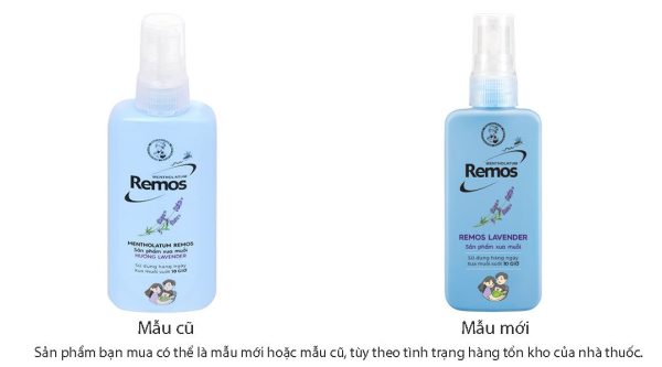 Xịt chống muỗi Remos hương lavender chai 70ml