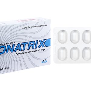 Xonatrix 60mg trị triệu chứng viêm mũi dị ứng, mày đay (3 vỉ x 10 viên)