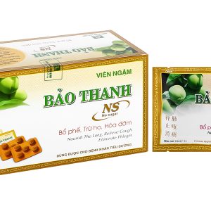 Viên ngậm Bảo Thanh không đường trị ho, bổ phế (20 vỉ x 5 viên)