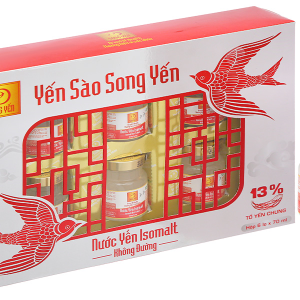 Nước yến đường ăn kiêng Isomalt Song Yến hộp 6 lọ x 70ml