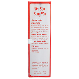 Nước yến đường ăn kiêng Isomalt Song Yến hộp 6 lọ x 70ml
