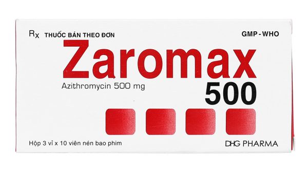 Zaromax 500 trị nhiễm khuẩn (3 vỉ x 10 viên)