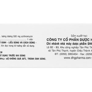 Zaromax 500 trị nhiễm khuẩn (3 vỉ x 10 viên)