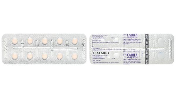 Zealargy 10mg điều trị triệu chứng viêm mũi dị ứng (3 vỉ x 10 viên)