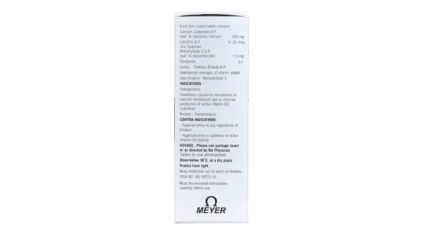 Zedcal-OP Tablets trị loãng xương, nhuyễn xương (5 vỉ x 6 viên)