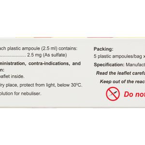 Dung dịch Zensalbu Nebules 2.5mg/2.5ml trị hen cấp, cơn co thắt phế quản (2 vỉ x 5 ống)