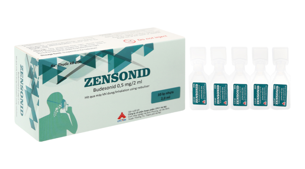 Hỗn dịch khí dung Zensonid 0.5mg/2ml trị hen suyễn (10 ống x 2ml)