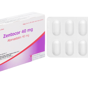 Zentocor 40mg trị rối loạn mỡ máu (3 vỉ x 10 viên)