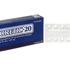 Zestoretic-20 trị tăng huyết áp từ nhẹ đến trung bình (2 vỉ x 14 viên)