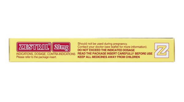 Zestril 20mg trị tăng huyết áp, suy tim (2 vỉ x 14 viên)