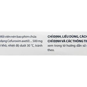 Zinmax-Domesco 500mg trị nhiễm khuẩn đường hô hấp (2 vỉ x 5 viên)