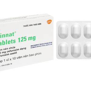 Zinnat Tablets 125mg trị nhiễm khuẩn (1 vỉ x 10 viên)