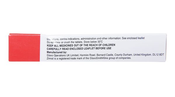 Zinnat Tablets 500mg trị nhiễm khuẩn (1 vỉ x 10 viên)